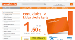 Desktop Screenshot of cenuklubs.lv