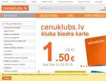Tablet Screenshot of cenuklubs.lv